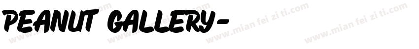 Peanut Gallery字体转换